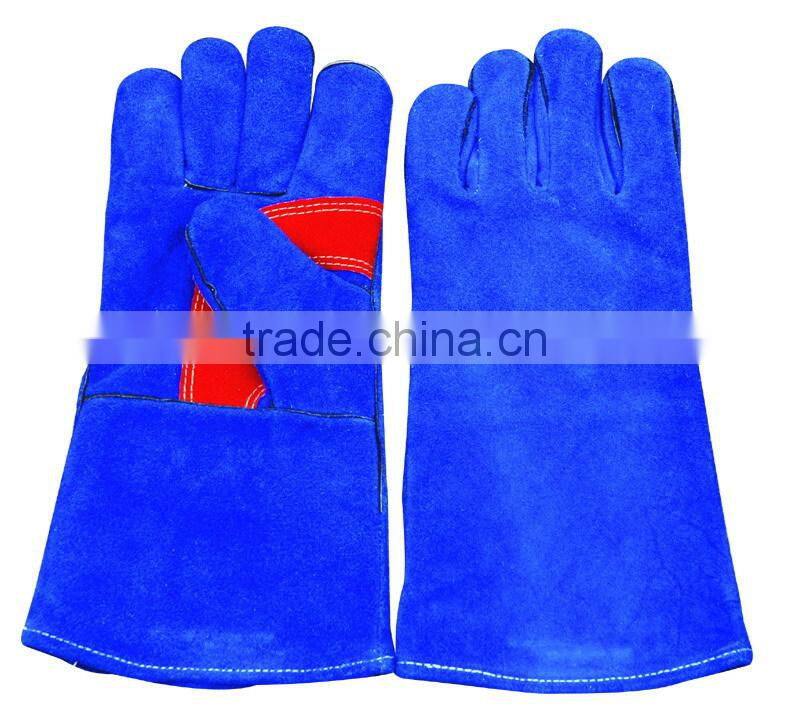 high quality 14" inches 36cm long furniture leather welding gloves