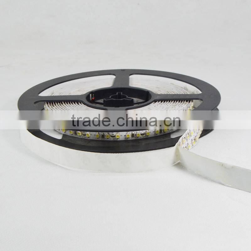 12V SMD 3528 240LED/M No-waterproof IP20 White 5 Meter/Reel 1200LED High Brightness CE RoHs Certificate Double Row Strip Light