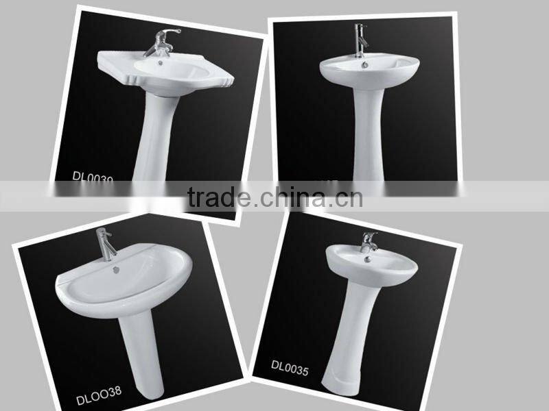 DLO031 ceramic wash basin with pedestal