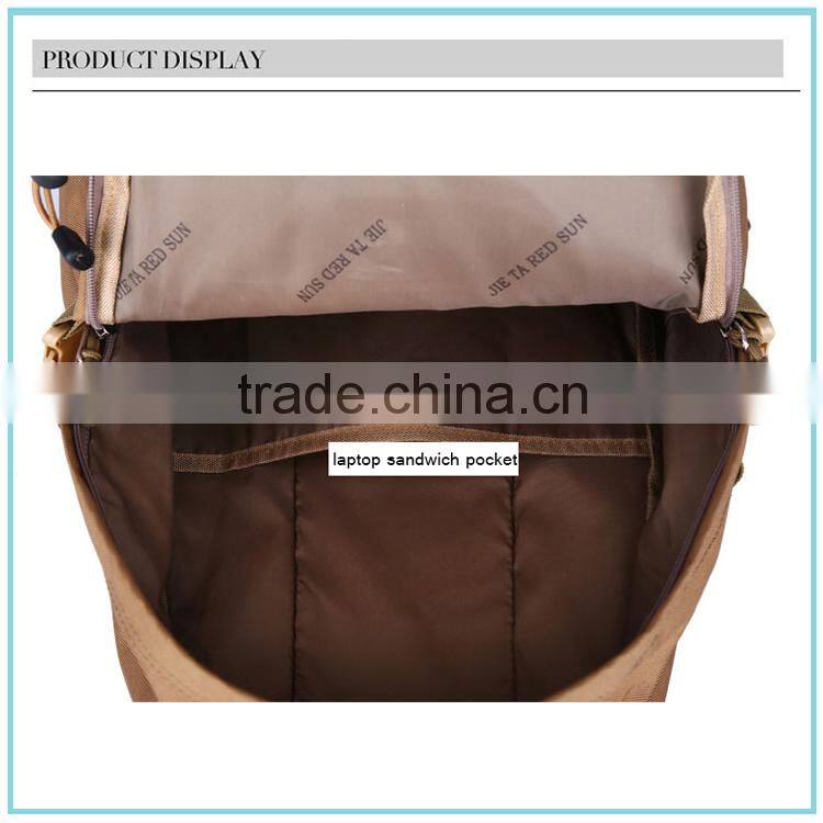 wholesale hiking backpack camouflage army school bag durable military canvas backpack