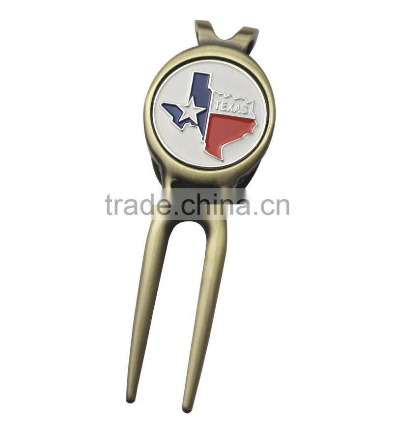 cheap price in stock golf divot tool with different ball markers for sale