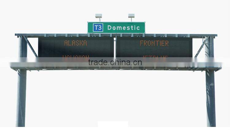 Solid street steel poles advertising outdoor digital billboard