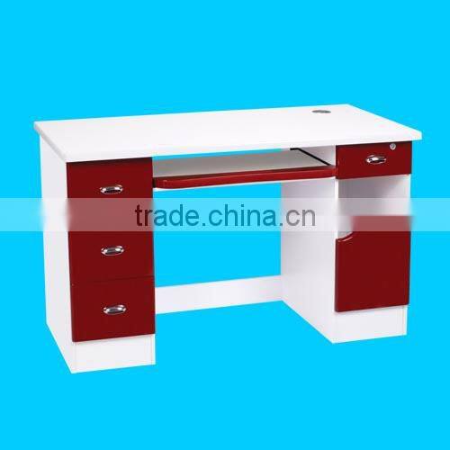 MDF board computer desk with sliding keyboard tray