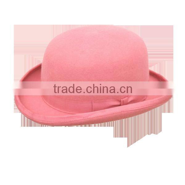 2016 new style Wool Felt Bowler Hats with bowknot