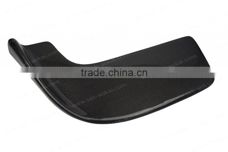 2x universal carbon fiber front lip spoiler car bumper lip spoiler