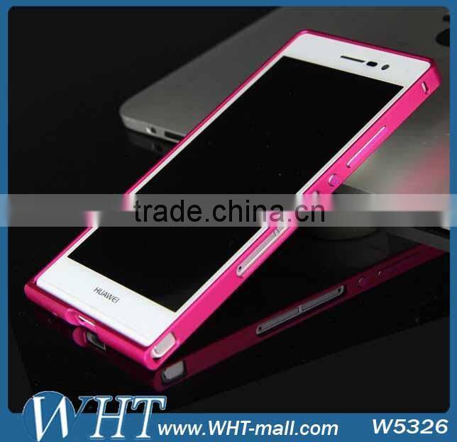For Huawei Ascend P7 Ultra-thin Aluminum Metal Frame Bumper Case For Huawei P7 Metal Frame