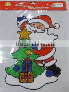 Hot Sale Santa Claus Decorative Sticker/Home Decor