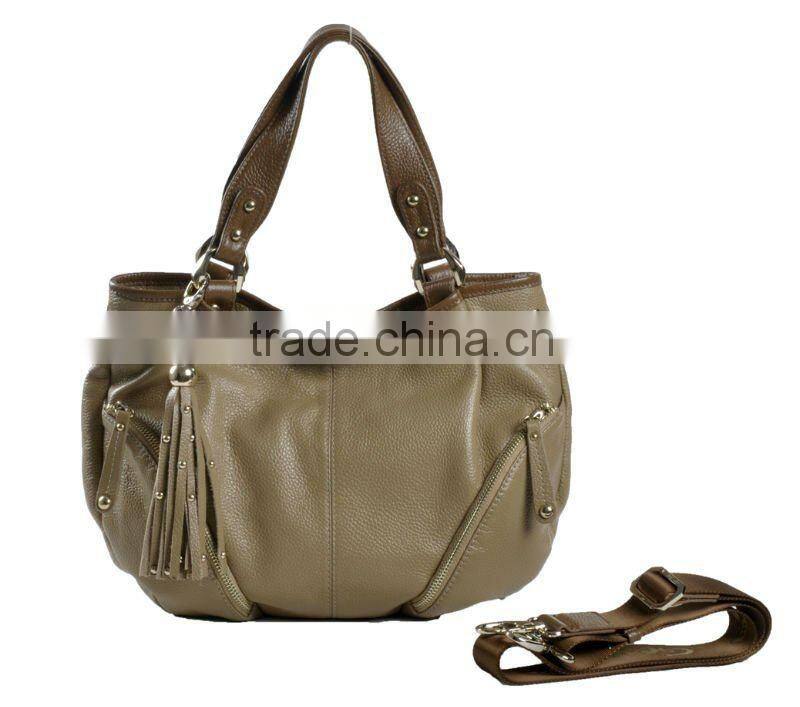 New arrival!Luscious studded tassl tote bag 2012 newest ladies handbags