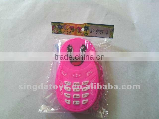 Pink with a beauty girl picture mobile phone