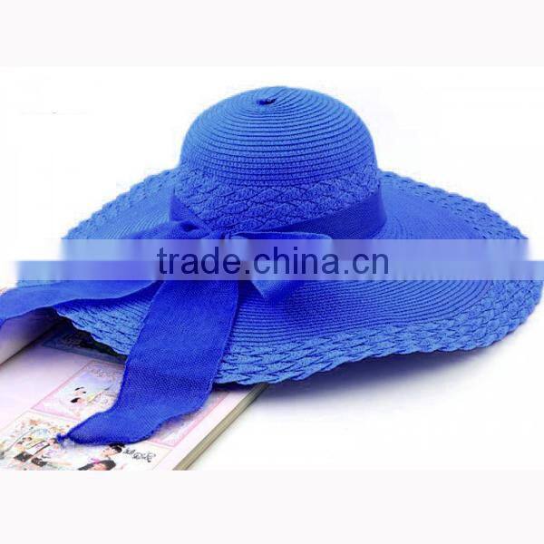 Ladies Elegant Purple Church Hats Made of Straw From Taizhou,China