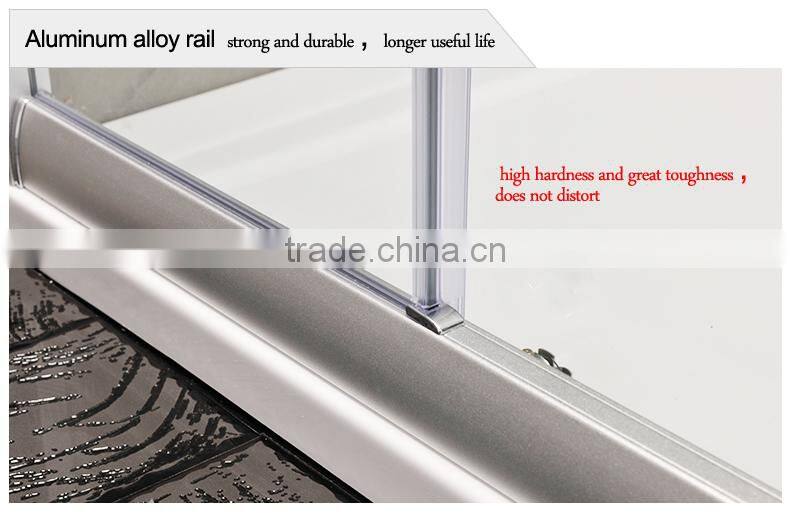 rectangle tempered glass shower enclosure bathroom shower cabin with frame aluminium alloy