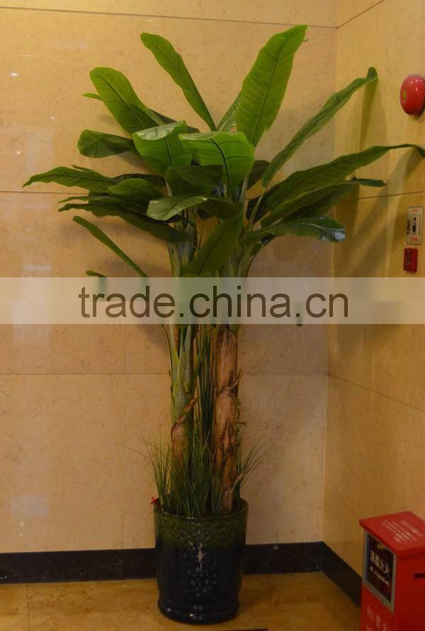 Balcony Decoration Big Leaves Artificial Plant