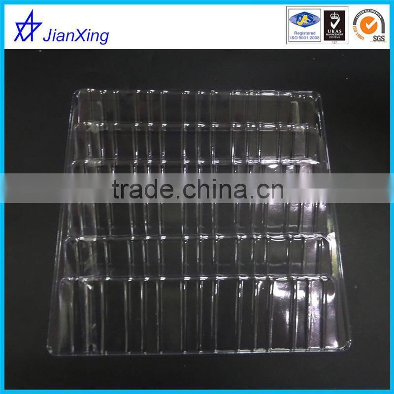 Customized plastic cookie biscuit cracker cooky tray blister packaging box