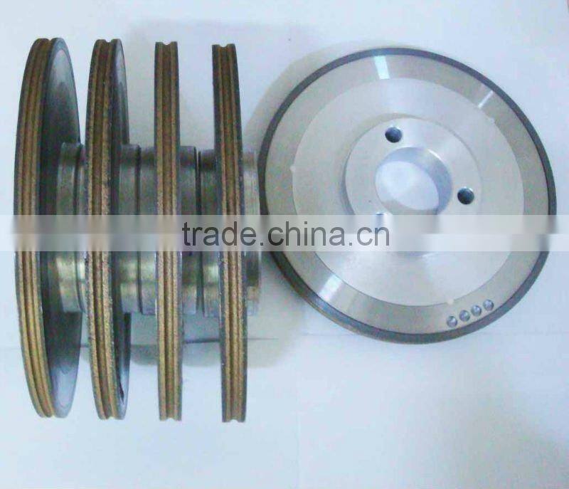 diamond wheel for arc edge glass process