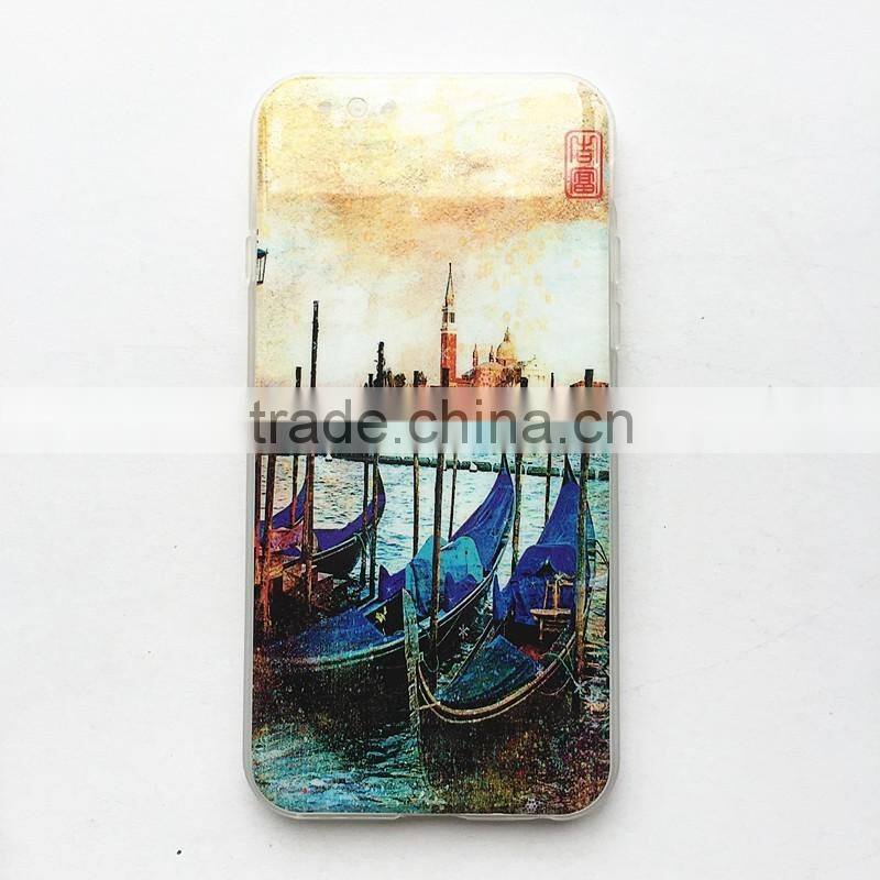 printing TPU phone cases for iphone cases,wholesale factory price and double side effect case for iphone 6 case