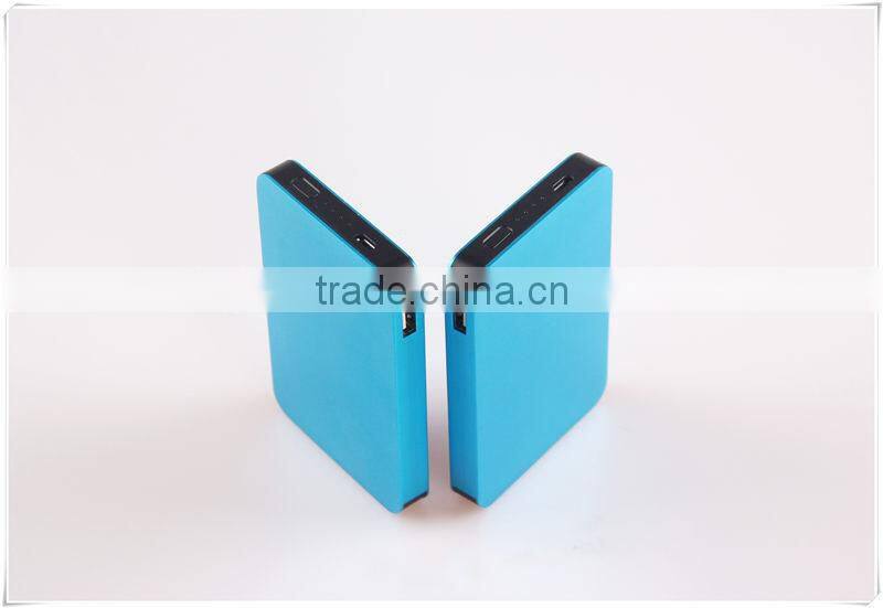 colourful dual output portable power bank 5600 mah external battery