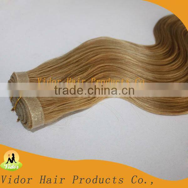 2013 Factory 28inch jet black 50g per pack body wave skin weft human hair extensions