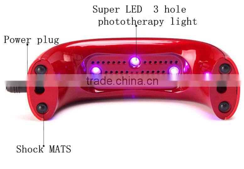 9w led rainbow lamp Portable mini nail phototherapy machine 30 s regular nail polish dryer