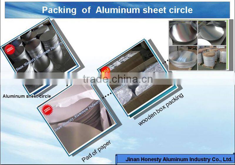 Excellent formability 1050 O H12 H14 H24 Aluminium circle sheet for pot