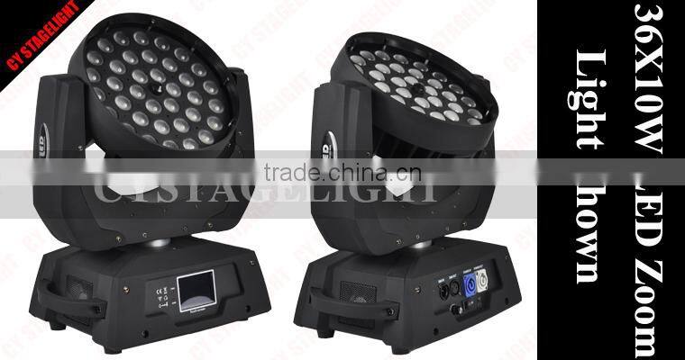 High Quality Top Design 36pcs 10watt Zoom Moving Head Led Light