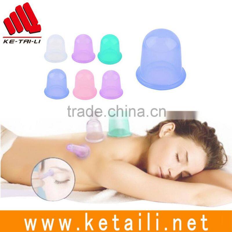 Factory Wholesale high quality Silicone cupping set and silicone massage chinese cupping set