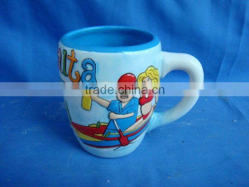 Ceramic guitar cup, music cup, music mug