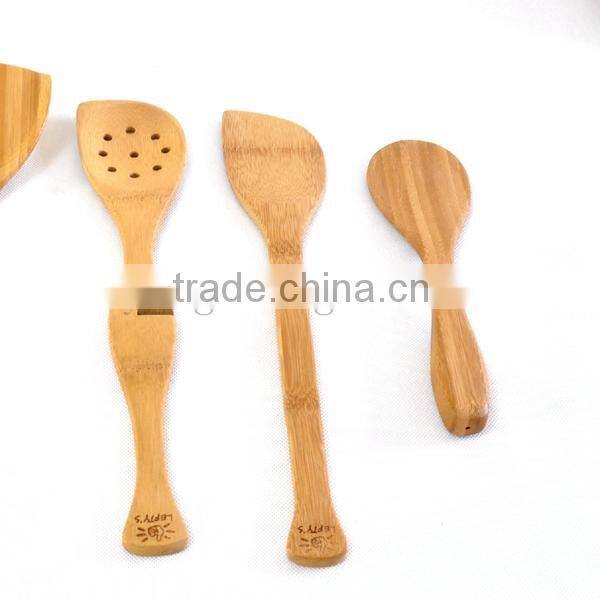 Bamboo slotted scoop