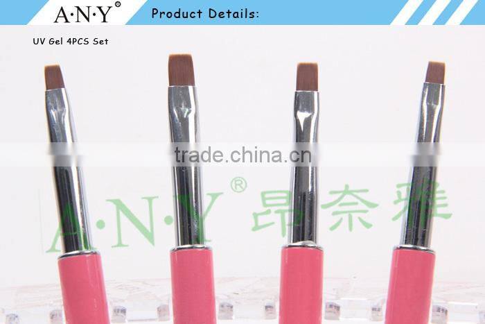 ANY Nail Art Beauty Design UV Gel Nails Building Rhinestone Pink Nail Brush Pennelli