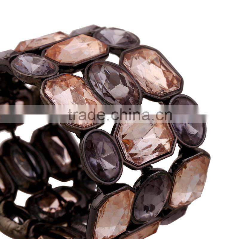 Free sample new design peach color Alloy bracelets for women