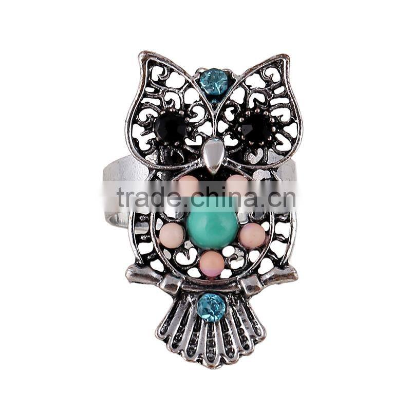 Latest Arrival CustomJewelry Fashion with Cute Owl Ring