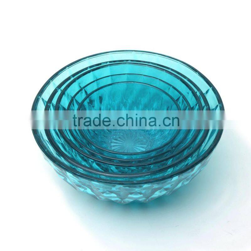 blue glass bowls glass fruit bowl set