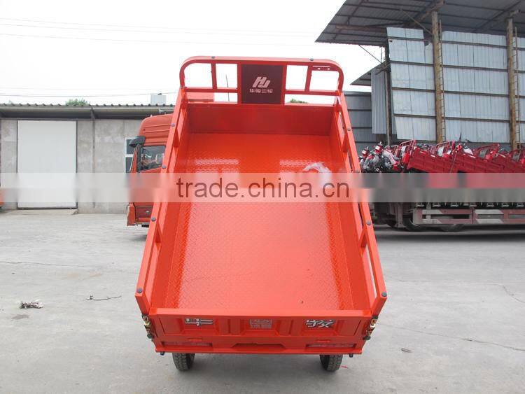 Made in Chongqing motorized gasoline heavy loading tipper cargo tricycle on sale
