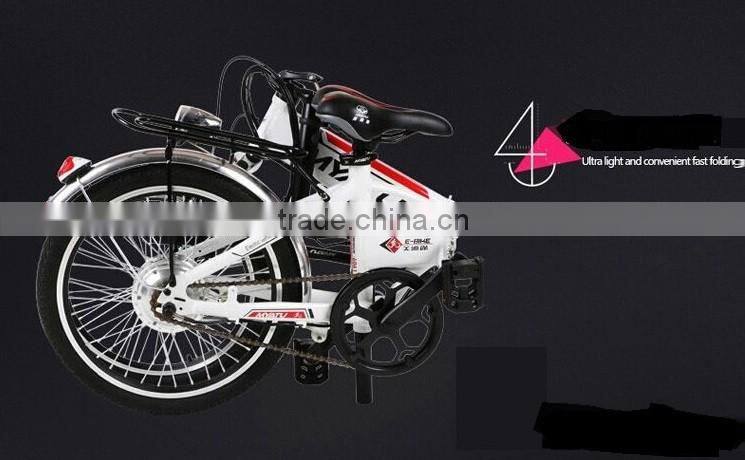 The new 48V lithium battery riding mini folding drive power battery electric bicycle