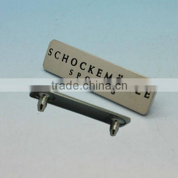 Customized VISA brass nameplate