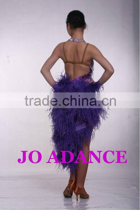 Latin dance dress dance competition dress Latin dance skirt Tights