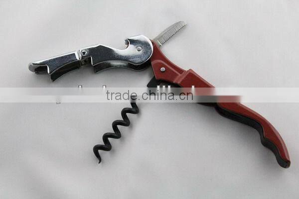corkscrew wine opener with knife