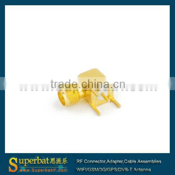 SMA thru hole Jack right angle PCB Mount short version connector adaptor