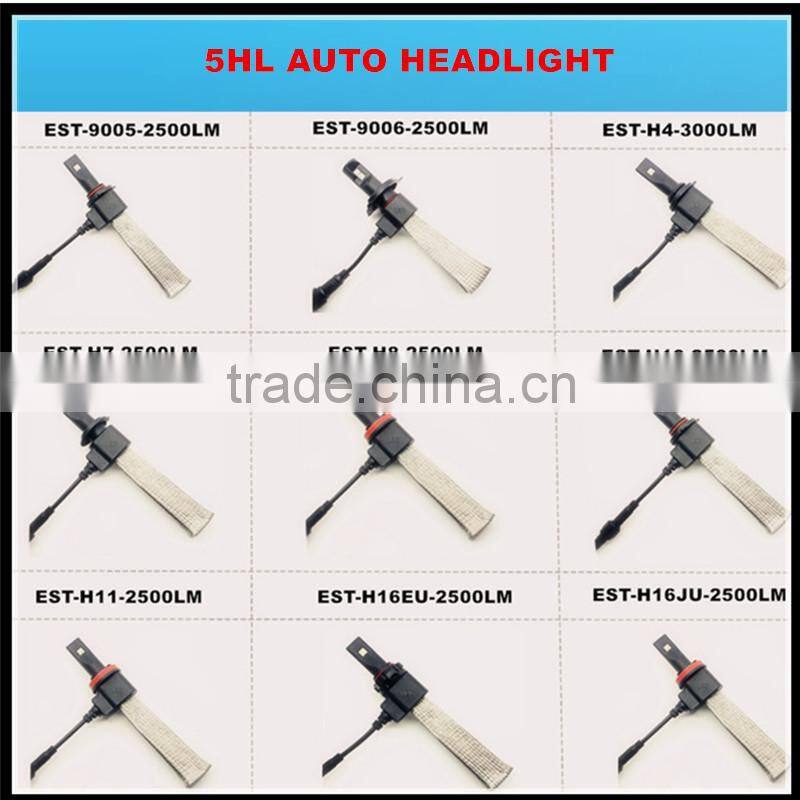 2015 New led car head lamp high power led headlight bulb h7 h4 H8 H10 9005 9006