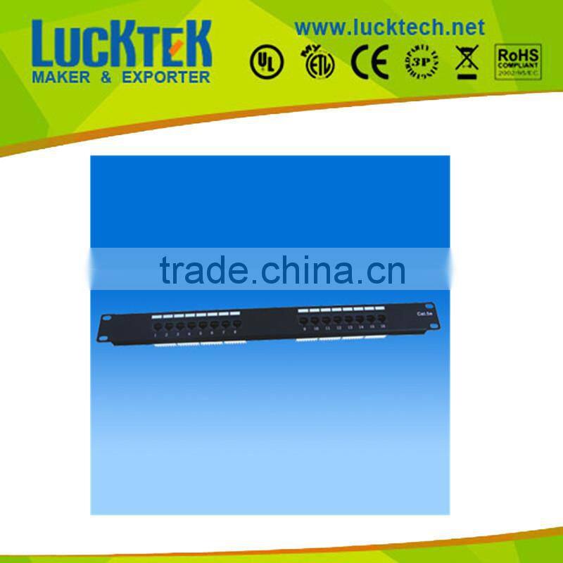 Cat5E UTP 16 Port Voice Patch Panel,19'' 1U network patch panel