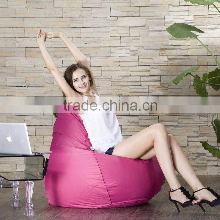 Tear Drop Shaped Solid Color Bean Bag Sofa Chair Or Pouf