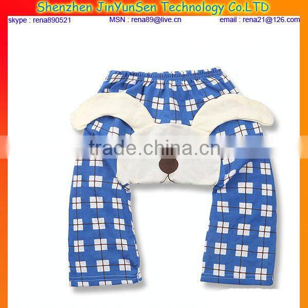 100% Cotton Cute Print High Waist Baby Pants