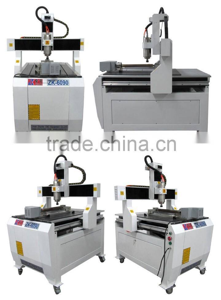 China cnc router high accuracy mini 4 axis cnc router for metal 6090