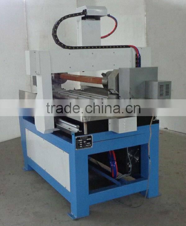 4 axis double chuck name plate metal cnc engraving machine