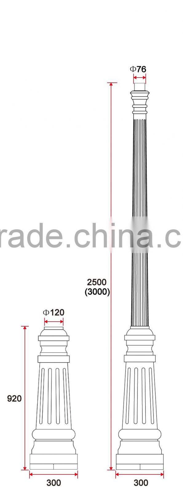 A017 Aluminum Garden Lighting Decorative Lamp Post Base