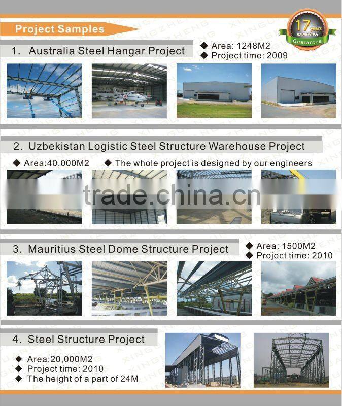 Good resistance steel frame prefabricated warehouse