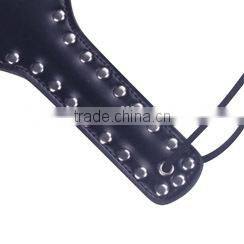 Dark blue slave Paddle, Leather Heart Leather spanking paddle for girl. Sexy joyful adults toys of sex Whips and paddles