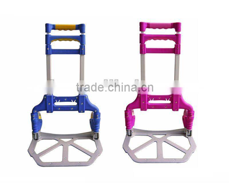 Folding luggage trolley