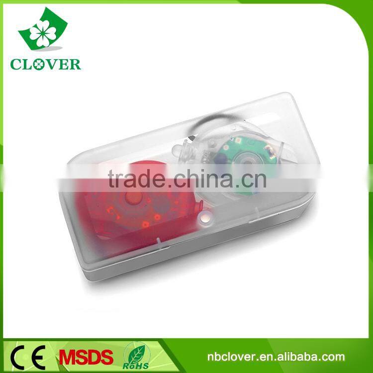 ABS material front and rear light 1 led bicycle light set
