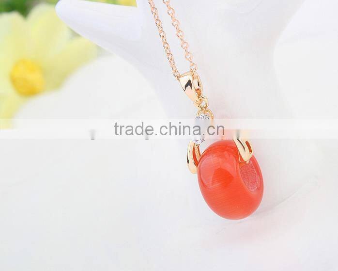 2015 copper plating of gold Necklaces zircon AAA micro - love carol for couples