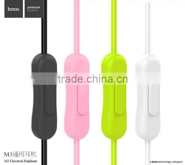 HOCO M3 Wire Universal Earphone For iPhone and Android Phone